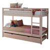 Litera + Cama Elevable Madera Blanco Lavado 90x190cm