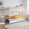 Litera + Cama Elevable Madera Blanco 90x190/90x190cm