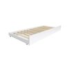 Litera Casita + Cama De Arrastre Madera Blanco 90x190/90x190cm