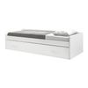 Cama + Elevable Aglomerado Blanco Con Somier 105/105 Cm