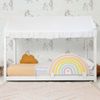 Techo Para Cama Montessori Algodón Blanco 40x200,5x100cm