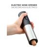 Vinak - Kit Wine Expert - Sacacorchos Eléctrico Recargable En Acero Inoxidable, Tapón De Vino De Vacío, Vertedor De Vino Y Cortacápsulas. Diseño Moderno. Abrebotellas Sin Esfuerzo.