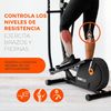 Bicicleta Elíptica Con 8 Niveles De Resistencias Pulsómetro Panel De Control Lcd Bonplus