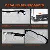 Gafas Lupa Con Luz Led Marco Flexible Y Ligero Aumento De 160