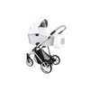 Cochecito Montes Glitter, Carrito Bebe Hasta 22kg (4 Años), 2 Piezas Con Accesorios, Fácil De Plegar, Moderno, Funcional, Ligero Y Transpirable (blanco Glitter Plata) - Adababy