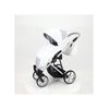 Cochecito Montes Glitter, Carrito Bebe Hasta 22kg (4 Años), 2 Piezas Con Accesorios, Fácil De Plegar, Moderno, Funcional, Ligero Y Transpirable (blanco Glitter Plata) - Adababy