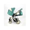 Cochecito Montes Glitter, Carrito Bebe Hasta 22kg (4 Años), 2 Piezas Con Accesorios, Fácil De Plegar, Moderno, Funcional, Ligero Y Transpirable (verde Glitter Dorado) - Adababy