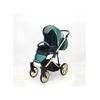 Cochecito Montes Glitter, Carrito Bebe Hasta 22kg (4 Años), 2 Piezas Con Accesorios, Fácil De Plegar, Moderno, Funcional, Ligero Y Transpirable (verde Glitter Dorado) - Adababy