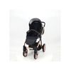 Cochecito Montes Glitter, Carrito Bebe Hasta 22kg (4 Años), 2 Piezas Con Accesorios, Fácil De Plegar, Moderno, Funcional, Ligero Y Transpirable (negro) - Adababy