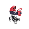 Cochecito Montes Glitter, Carrito Bebe Hasta 22kg (4 Años), 2 Piezas Con Accesorios, Fácil De Plegar, Moderno, Funcional, Ligero Y Transpirable (rojo Glitter) - Adababy