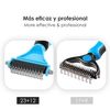 Cepillo Deslanador Azul Para Perros Y Gatos  - Herramienta Para Eliminar Pelo En Mascotas Pequeñas, Medianas Y Grandes | Oferta Exclusiva