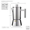 Cafetera  De Acero Inox Para Cocina De Inducción, Vitrocerámica, Eléctrica Y Gas -12 Tazas (550ml)