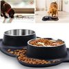 Comedero De Acero Inoxidable Con Base Antideslizante De Silicona Para Gatos Y Perros Pequeños. Ideal Para Comida Y Agua | Oferta Exclusiva