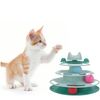 Torre Interactiva Para Gatos Con 3 Niveles Y Bolas De Colores - Azul | Oferta Exclusiva