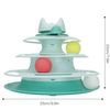 Torre Interactiva Para Gatos Con 3 Niveles Y Bolas De Colores - Azul | Oferta Exclusiva