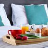 Bandeja De Bambú Con Doble Función. Mesa De Desayuno Plegable 50x30x23 Cm | Oferta Exclusiva