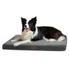 Cama Perro Ortopédica Gris - Colchón Lavable Con Espuma 51x76x7.6 Cm | Oferta Exclusiva