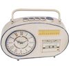 Reloj De Mesa Radio Vintage - Crema