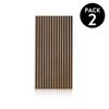 Pack 2 Paneles Acústicos Noiseless 120 Roble Honey - Negro 60 X 120 X 2,2 Cm