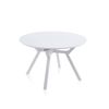 Mesa Redonda Extensible Aeris Blanco 160 X 75 X 120 Cm