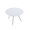 Mesa Redonda Extensible Aeris Blanco 160 X 75 X 120 Cm