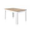 Mesa De Comedor Extensible Danna Blanco Artik (blanco Mate) - Roble Canadian 190 X 78 X 90 Cm