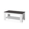 Mesa De Centro Elevable Lya Blanco Artik (blanco Mate) - Óxido 102 X 54 X 50 Cm