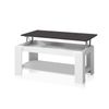 Mesa De Centro Elevable Lya Blanco Artik (blanco Mate) - Óxido 102 X 54 X 50 Cm