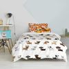 Juego Nórdico 2 Piezas 100% Algodón Dogs 140x200 Cm (cama 80) Multicolor