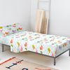 Juego De Sábanas 2 Piezas 100% Algodón Little Birds 180x270 Cm (cama 105) Multicolor