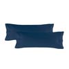 Funda De Almohada 100% Algodón Basic 45x155 Cm (cama 135/140) Azul Marino