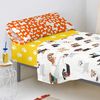 Bajera 100% Algodón Dogs 90x200x32 Cm (cama 90) Multicolor