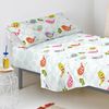 Bajera 100% Algodón Little Birds 90x200x32 Cm (cama 90) Multicolor