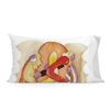 Funda De Almohada 100% Algodón Hotdog 60x60 Cm Multicolor