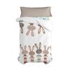 Juego Nórdico 2 Piezas 100% Algodón Rabbit Family 140x200 Cm (cama 80) Multicolor