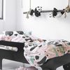 Juego Nórdico 2 Piezas 100% Algodón Panda Garden 180x220 Cm (cama 105) Rosa