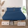 Sábana 100% Algodón Basic 240x270 Cm (cama 150/160) Azul Marino