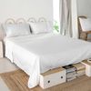 Sábana 100% Algodón Basic 160x270 Cm (cama 80/90) Blanco