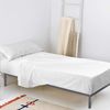 Juego De Sábanas 2 Piezas 100% Algodón Basic 180x270 Cm (cama 105) Blanco