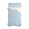 Juego Nórdico 2 Piezas 100% Algodón Little Star 180x220 Cm (cama 105) Azul