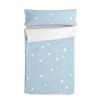 Saco Nórdico 100% Algodón Little Star 105x200 Cm (cama 105) Con Relleno Azul