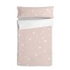 Saco Nórdico 100% Algodón Little Star 105x200 Cm (cama 105) Con Relleno Rosa