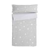 Saco Nórdico 100% Algodón Little Star 90x200 Cm (cama 90) Sin Relleno Gris