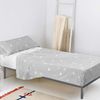 Juego De Sábanas 2 Piezas 100% Algodón Little Star 180x270 Cm (cama 105) Gris