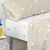 Bajera 100% Algodón Little Star 90x200x32 Cm (cama 90) Beige