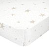 Bajera 100% Algodón Little Star 60x120x14 Cm (cuna) Beige