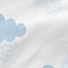 Bajera 100% Algodón Clouds 70x140x14 Cm (maxicuna) Azul