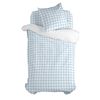 Juego Nórdico 2 Piezas 100% Algodón Vichy 140x200 Cm (cama 80) Azul