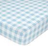 Bajera 100% Algodón Vichy 105x200x32 Cm (cama 105) Azul