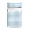 Saco Nórdico 100% Algodón Vichy 105x200 Cm (cama 105) Sin Relleno Azul